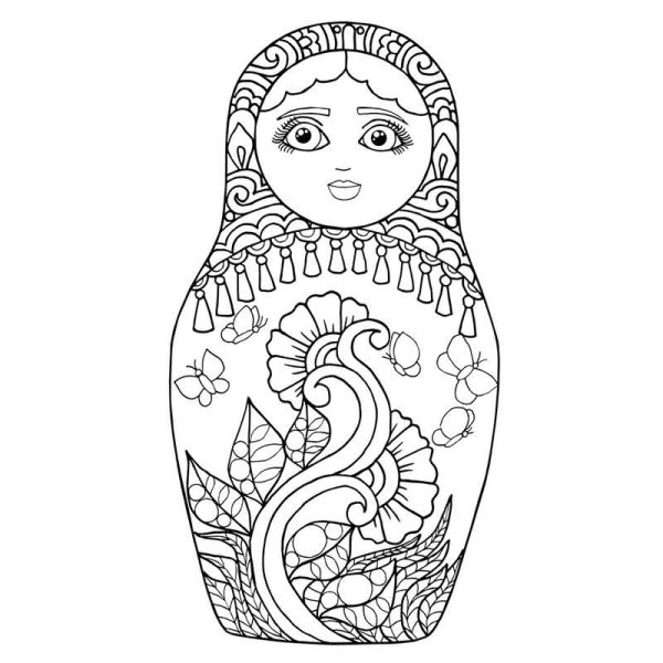 Матрешка эскиз