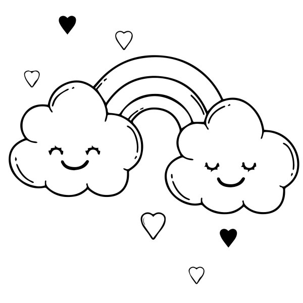 Грустное облако раскраска для детей