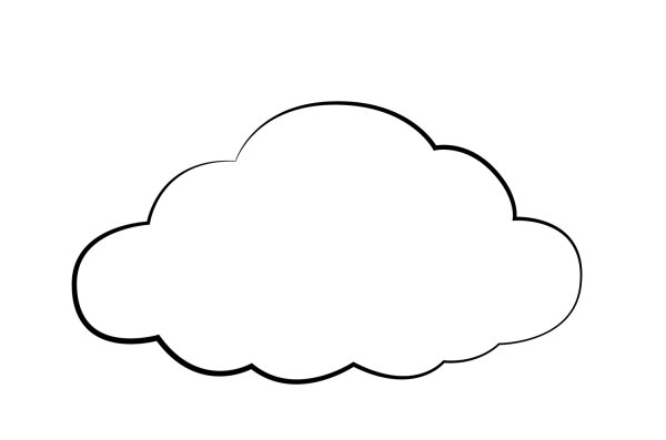 Тучка раскраска для детей