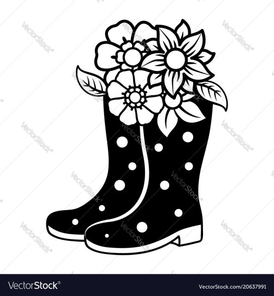 Трафарет резиновые сапожки