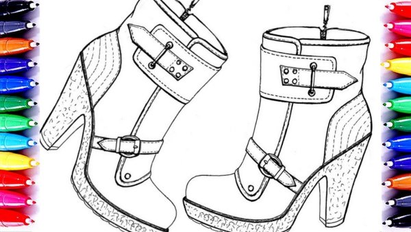 Обувь для раскрашивания