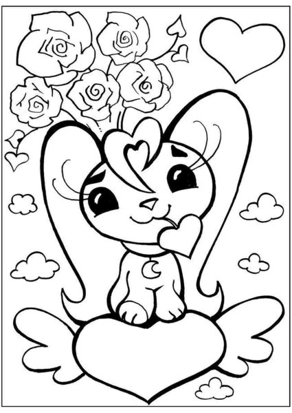 Раскраски на день Валентина