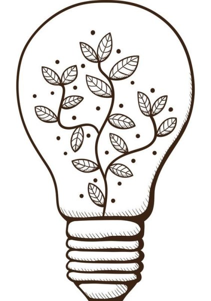 Лампочка для срисовки