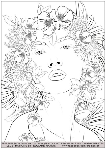 Раскраска красота