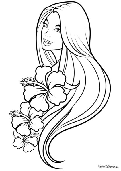Раскраски девушки