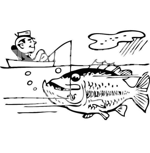 Раскраска рыбалка на лодке