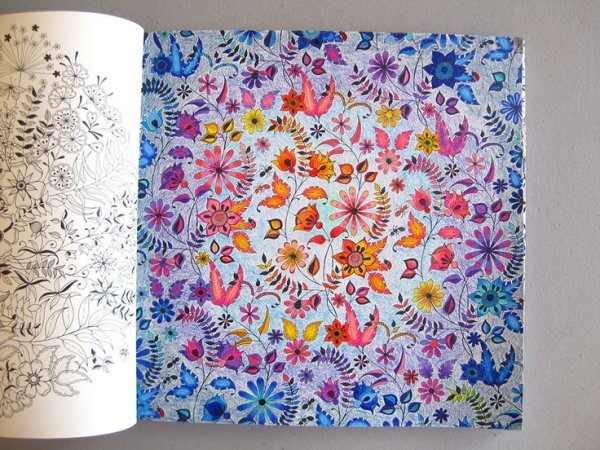 Джоанна Бэсфорд таинственный сад Раскрашенная