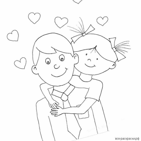 День отца раскраска