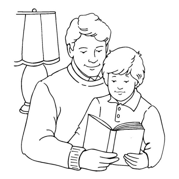 Раскраска папа