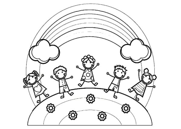 Раскраски ко Дню защиты детей