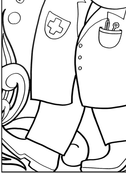 Раскраски ко Дню медика детские