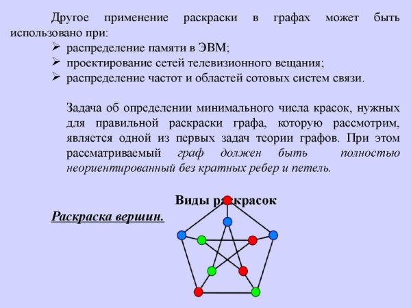 Графы раскраска графов