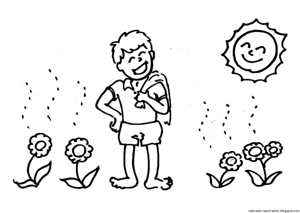 Жарко раскраска для детей