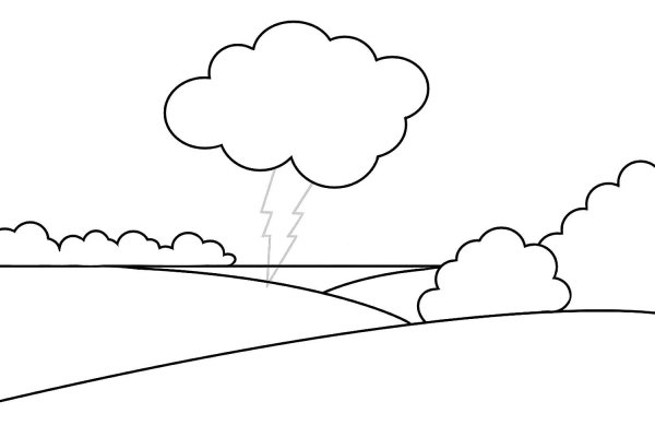 Рисование Весенняя гроза