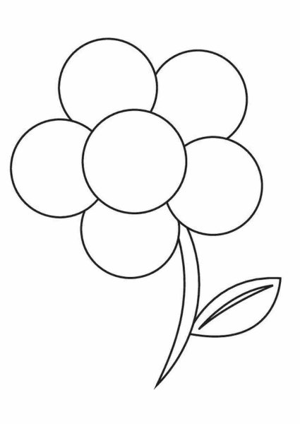 Цветы раскраска для детей