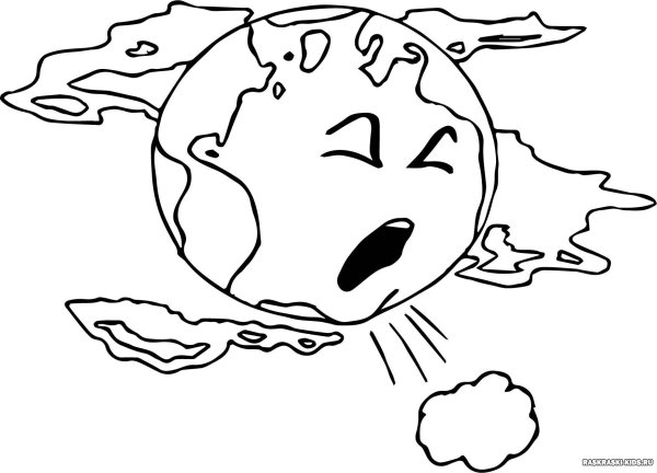 Земля раскраска для детей