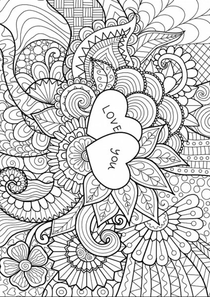 Раскраски антистресс для девочек