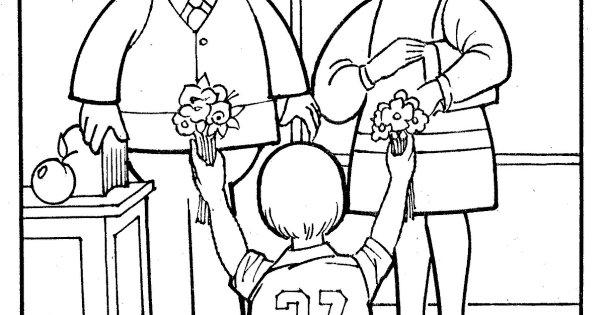 Раскраска на тему учитель