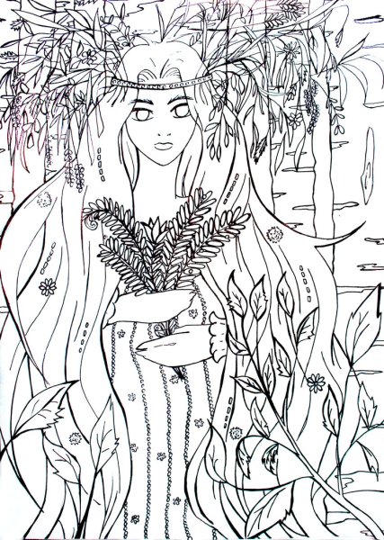 Иван Купала раскраска