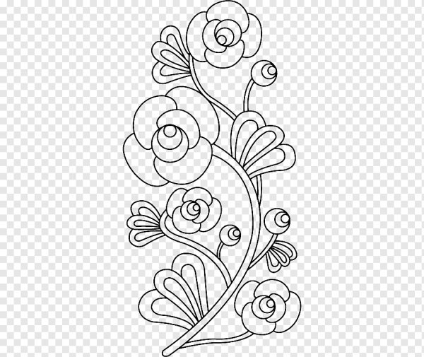 Цветы раскраска угол