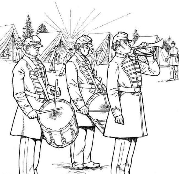 Раскраска Гражданская война