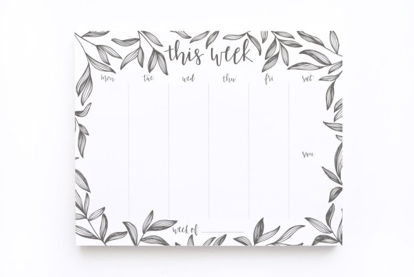 Планеры для печати Минимализм