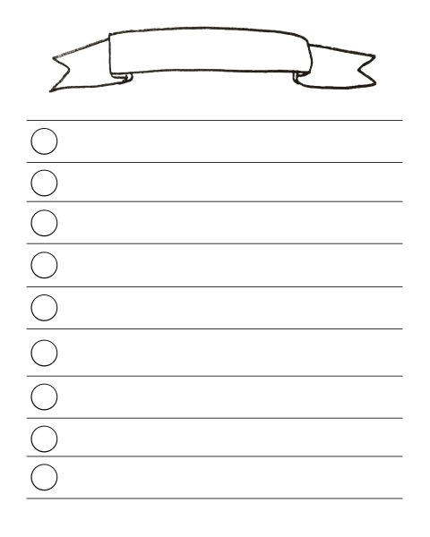 Лист заметки для планера