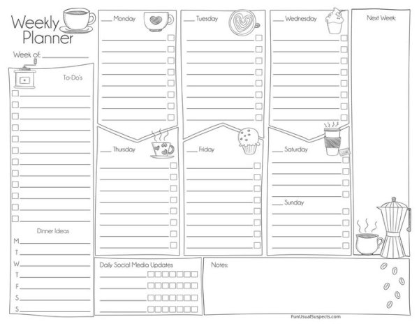 Планеры для печати