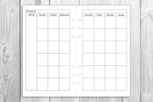Макеты страниц для ежедневника