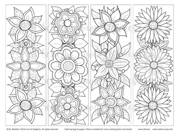 Закладки мандалы раскраски