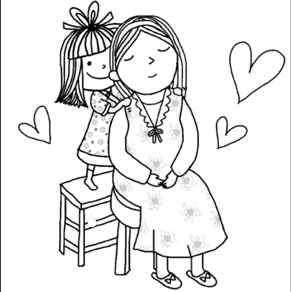 Раскраска мама