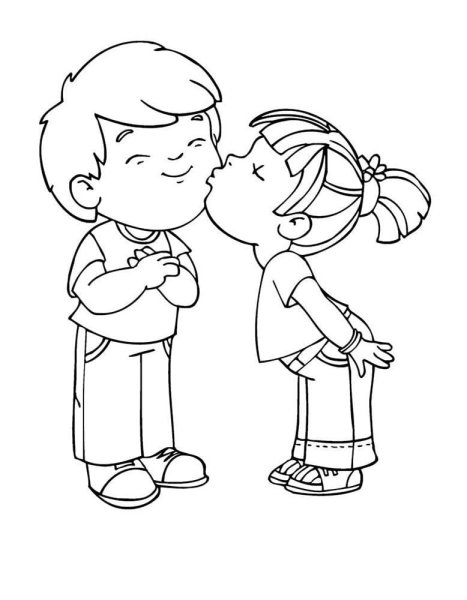 Раскраска любовь