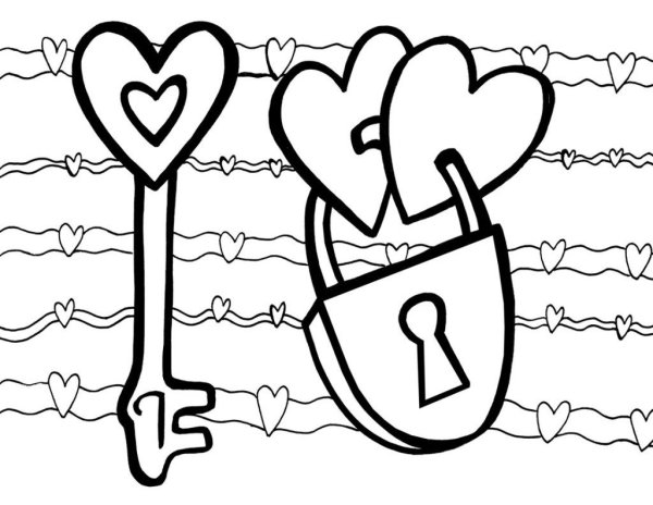 Картинки для раскрашивания любовь
