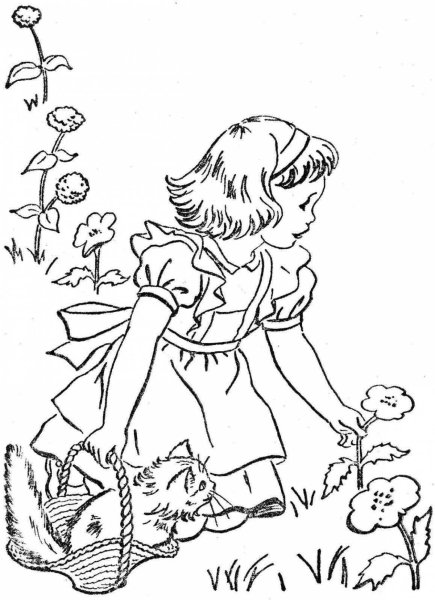 Катаев дудочка и кувшинчик раскраска