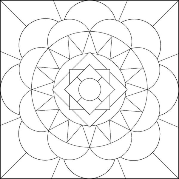 Узор из геометрических фигур