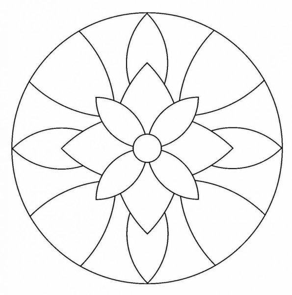 Рисование узора в круге