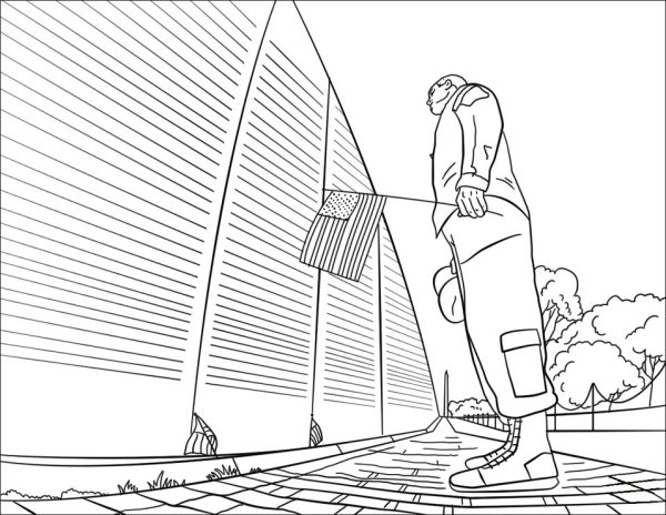 Раскраска памятник неизвестному солдату для детей