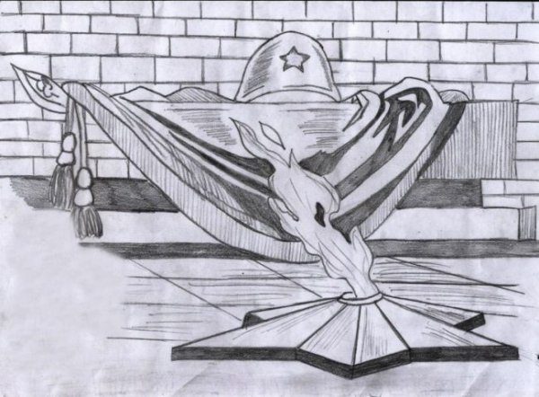 Рисунок на тему война карандашом