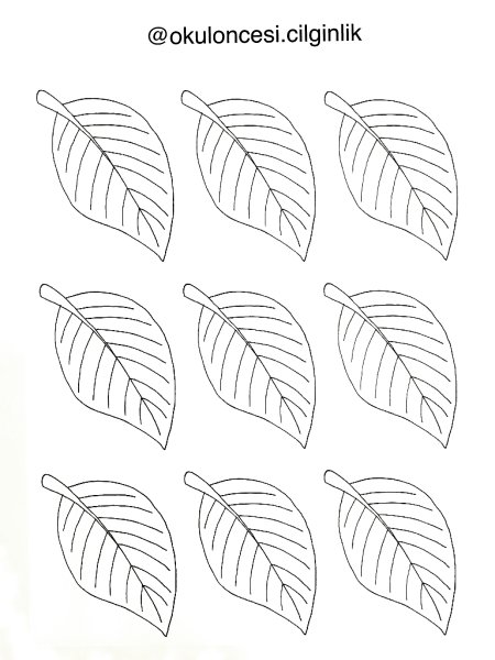 Листочки для вырезания