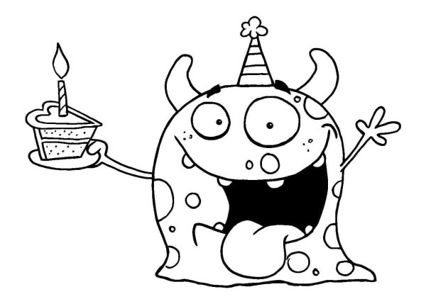 Раскраска монстрики