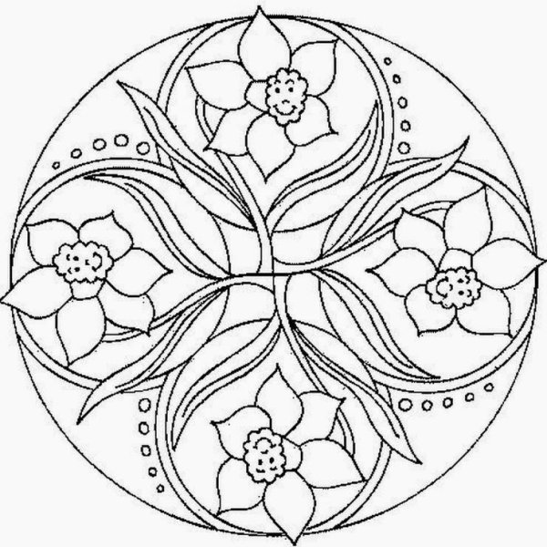 Декоративная композиция в круге