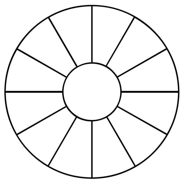 Круг разделенный на сектора