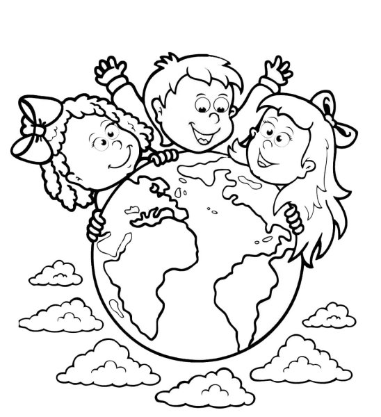 Раскраска день защиты детей 1 июня