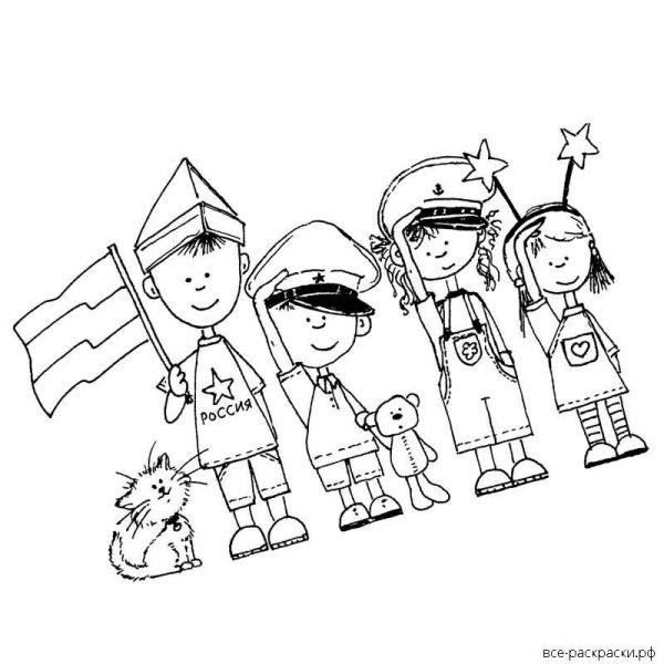 Раскраска день защитника Отечества для детей