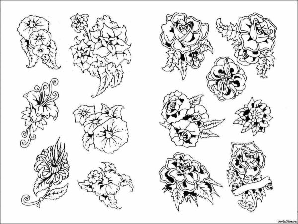 Эскизы тату для печати