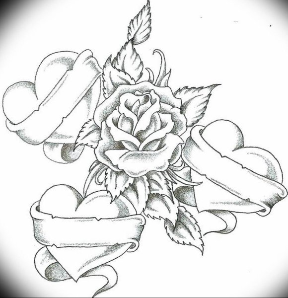 Эскизы татуировок карандашом