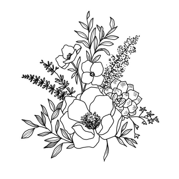 Букет эскиз