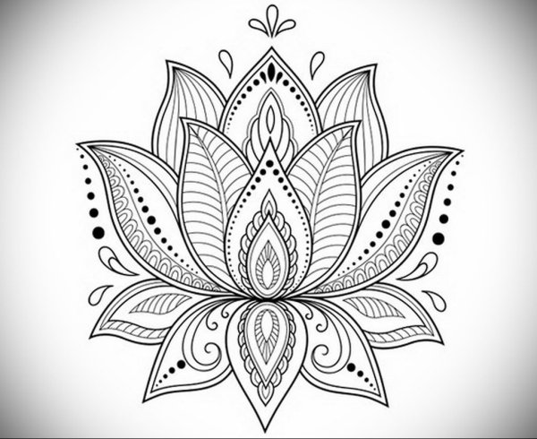 Мандала Индия Лотос
