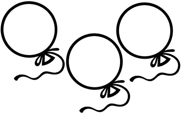 Шарики раскраска