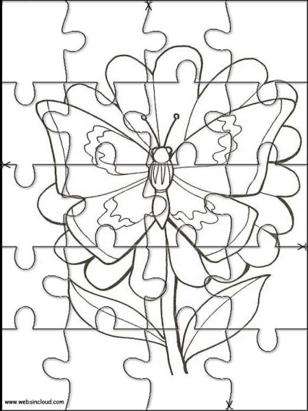 Распечатка пазлов сложный